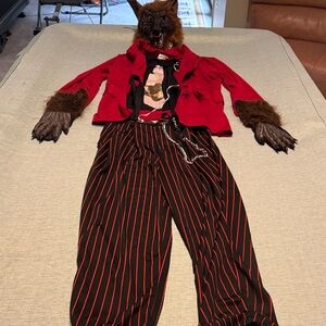 California Costumes Red and Black Werewolf Outfit